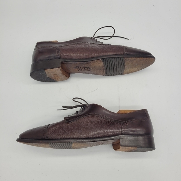 Vito Rufolo 4393-02 Oxford Cap Toe Brown Leather Men\'s Shoes 9.5 Made in ?? main image 15